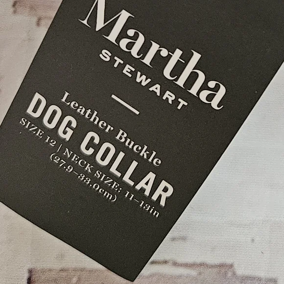 New Martha Stewart Faux Leather Dog Collar - Picture 7 of 7